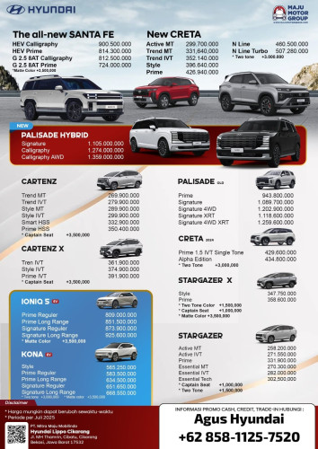 Promo Pricelist Harga Hyundai cilandak Terbaru 2025